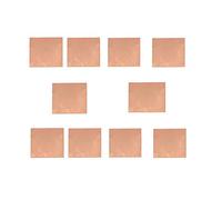 LYVQZPWLRCobre puro, Placa de cobre puro al 99,9% for refrigeración (10 unidades, 0,5 mm x 15 x 15 mm)(0.8 mmx 15 x 15mm)