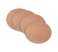 LYVQZPWLRMetales de cobre puro, Placa de cobre, lámina metálica de cobre, forma redonda,(Diameter:50Mm(4Pcs))