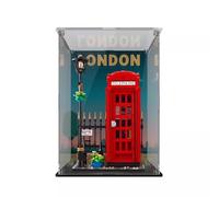 LYVQZPWLRMini exhibición, Vitrina de acrílico for mostrador. Ideal for exhibir, coleccionar, almacenar y Proteger del Polvo el Modelo Lego 21347 "Cabina telefónica de Londres.(Background)