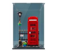 LYVQZPWLRMini exhibición, Vitrina de acrílico for mostrador. Ideal for exhibir, coleccionar, almacenar y Proteger del Polvo el Modelo Lego 21347 "Cabina telefónica de Londres.(Transparent)
