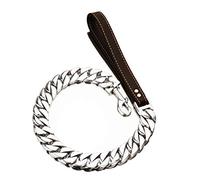 LYVQZPWLRPerros con Herramientas, Correa de adiestramiento for Perros de 32 mm, Cadena de Collar for Perro, Dorada, de Acero Inoxidable 316, for Bulldog y Pitbull, Cadena de adiestramiento for Perros