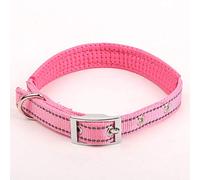 LYVQZPWLRPerros con herramientas, Correa de entrenamiento for perros, collar reflectante de nailon for perros, collares seguros for la noche con hebilla ajustable de metal acolchada de espuma for el c