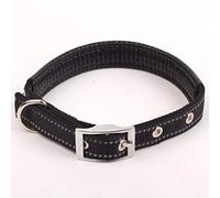 LYVQZPWLRPerros con herramientas, Correa de entrenamiento for perros, collar reflectante de nailon for perros, collares seguros for la noche con hebilla ajustable de metal acolchada de espuma for el c