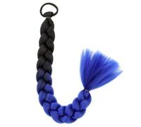 LYVQZPWLRtejido de color, Extensión de cabello sintético de 20 pulgadas, largo y liso, con cola de caballo y bandas elásticas for mujer.(B21)