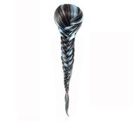 LYVQZPWLRtejido de color, Extensiones de cabello sintético con cola de caballo y cordón ajustable for mujer, 16 pulgadas, con cuerda for el cabello, de alta temperatura.(4A2513B)