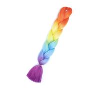 LYVQZPWLRtejido de color, Extensiones de cabello sintético de ganchillo for trenzas, preestiradas y rizadas, accesorios for el cabello for niñas.(D4,24inches#8PcsLot)