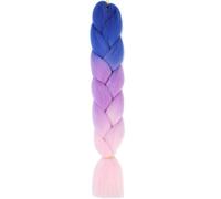 LYVQZPWLRtejido de color, Extensiones de trenzas de 24 pulgadas, trenzas sintéticas, color de cabello for niños.(C27)