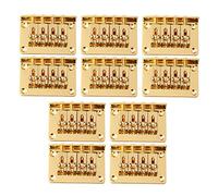 LYWS 10PCS 4-String Top Charging Hard-tail - Puente de sillín para caja de cigarrillos, color dorado