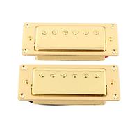 LYWS 2 piezas de puente sellado y pastilla de cuello Mini Humbucker para guitarra LP (dorado)