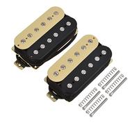 lyws 2 x doble bobina Humbucker Pickups B/N Para Guitarra Eléctrica HBC, Ivory+Black