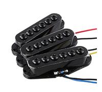 LYWS 3 piezas de puente medio para guitarra eléctrica bajo (negro).
