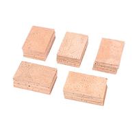 lyws 50pcs hoja de corcho natural para cuello de saxofón para saxofón 60 x 40 x 2 mm