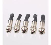 lyws 5pcs 1/4 "salida guitarra Fin Pin Jack 2,5 mm Pickup Bajo Saddle Piezo 6306 latón