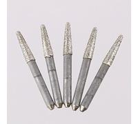 lyws 5pcs 15 grado 4 x 2.0 x 15 mm CNC grabado Bit taladro de papel de lija para Jade ágata piedra
