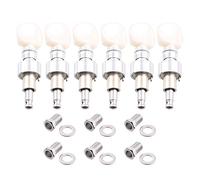 LYWS 6pcs blanco perla botones banjo máquina cabeza tuning peg para banjo