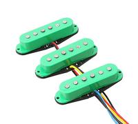 LYWS Alnico 5 pastillas de bobina única SSS para guitarra Start ST Alnico V (verde)