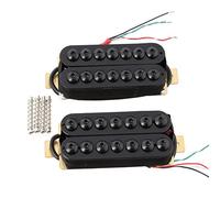 lyws cerámica imán 7 cuerdas Guitarra Pickup Set pastilla Humbucker para guitarra eléctrica Cuello y puente negro