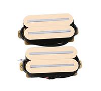 LYWS Guitarra Humbucker Pastilla Set Puente y Cuello Imán Cerámico H011 (Marfil)