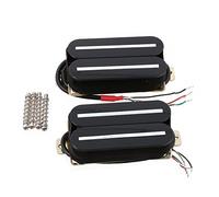 LYWS Guitarra Humbucker Pickup Set puente y cuello Imán de cerámica H011 (negro)
