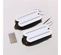 lyws guitarra pastilla Humbucker de puente y cuello cerámica imán H011, blanco