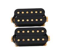 lyws guitarra pastilla Humbucker de puente y cuello negro con oro Pole