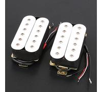 lyws Hexbucker Humbucker Pickups para Guitarra Eléctrica Cuello y puente, blanco