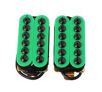 LYWS Imán de cerámica para guitarra eléctrica Humbucker Neck & Bridge Invader Style (verde)