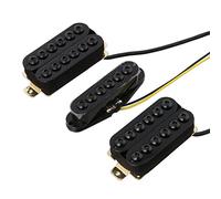LYWS Juego de pastillas Humbucker para guitarra, posición media/puente (negro)