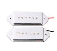 LYWS P90 Dogear - Juego de pastilla para guitarra eléctrica, color plateado