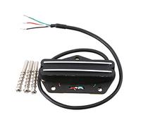 LYWS Pastilla de puente de guitarra para guitarra estilo Telecaster TBH2 (negro)