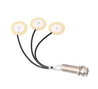 LYWS Piezo Micrófono de Contacto 3 Pastillas Transductoras con Clavija de Terminación para Kalimba