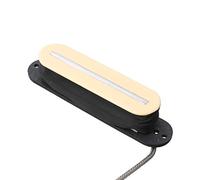LYWS Rail Blade Pickup para guitarra eléctrica Fender Strat w/metal trenzado alambre, beige