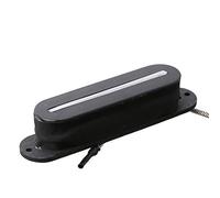 LYWS Rail Blade Pickup para guitarra eléctrica Fender Strat w/metal trenzado alambre, negro