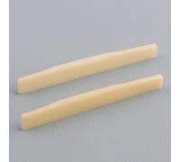 LYWSMSK 2 sillines de hueso para guitarra acústica compensados sin blanquear, 10,16 mm de altura