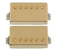 LYWSMSK Alnico 2 - Pastilla Humbucker Classic 57+ Vintage PAF cuello y puente para guitarra eléctrica LP Les Paul, color dorado