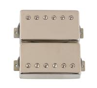 LYWSMSK Alnico 2 - Pastilla Humbucker Classic 57+ Vintage PAF cuello y puente para guitarra eléctrica LP Les Paul, níquel