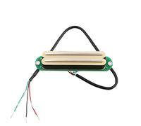 LYWSMSK Alnico 5 - Pastilla de carril caliente doble de tamaño de una bobina humbucker para guitarra ST Strat
