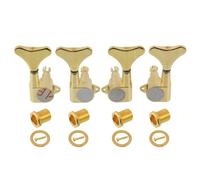 LYWSMSK Clavijas de afinación selladas doradas 2R2L para reemplazo de guitarra de bajo de 4 cuerdas