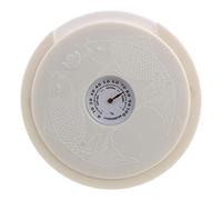 LYWSMSK Cubierta de agujero de sonido para guitarra acústica con higrómetro para guitarra de 99-102 mm de diámetro (blanco)
