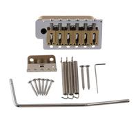 LYWSMSK Juego de puente de trémolo de guitarra de 6 puntos de 52,5 mm, bloque de latón de tamaño completo, sillín de latón para guitarra eléctrica ST Start