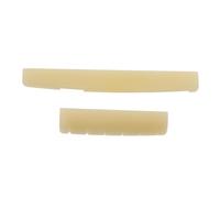 LYWSMSK Juego de sillín y tuerca para guitarra acústica sin blanquear para guitarra acústica, 43 mm/72 mm