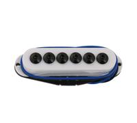 LYWSMSK Pastilla de guitarra eléctrica estilo Invader de bobina única, color blanco