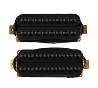 LYWSMSK Pastillas Humbucker para guitarra eléctrica de 8 cuerdas, estilo invader, juego de pastilla de cuello y puente con imán de cerámica, color negro
