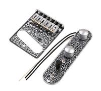 LYWSMSK Placa de control precableada y puente de sillín de rodillo para guitarra eléctrica Tele