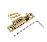 LYWSMSK Puente de guitarra individual para guitarra o caja de cigarros (dorado)