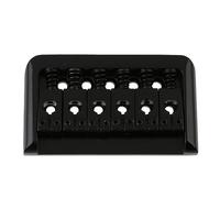 LYWSMSK Puente fijo de guitarra rígida de 6 cuerdas, espaciado de cuerdas de 10,5 mm con agujero redondo para guitarra eléctrica (negro)