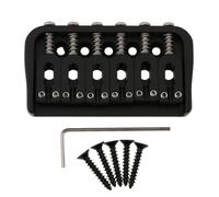 LYWSMSK Puente fijo para guitarra eléctrica de 6 cuerdas, color negro, para guitarra Start/Tele