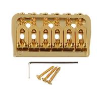 LYWSMSK Puente fijo para guitarra eléctrica de 6 cuerdas, de oro, para guitarra Start/Tele