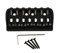 LYWSMSK Puente fijo para guitarra eléctrica de 7 cuerdas, color negro, para guitarra Start/Tele