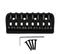 LYWSMSK Puente fijo para guitarra eléctrica de 8 cuerdas, color negro, puente rígido para guitarra Start/Tele